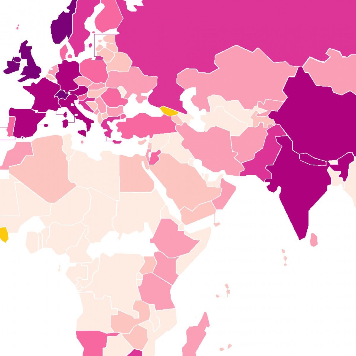 Most Popular Countries in the World to Visit [MAP]