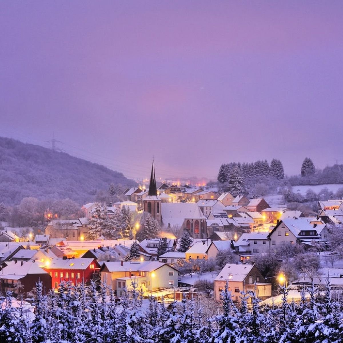 winter scenery in germany