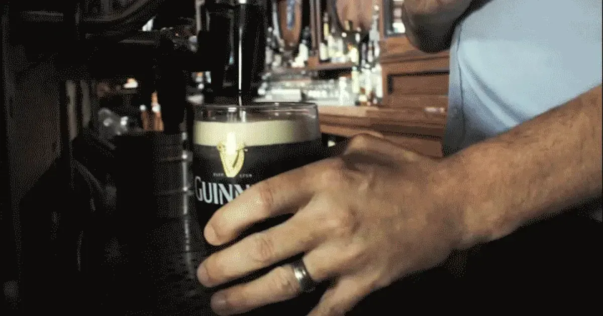 Pouring Guinness