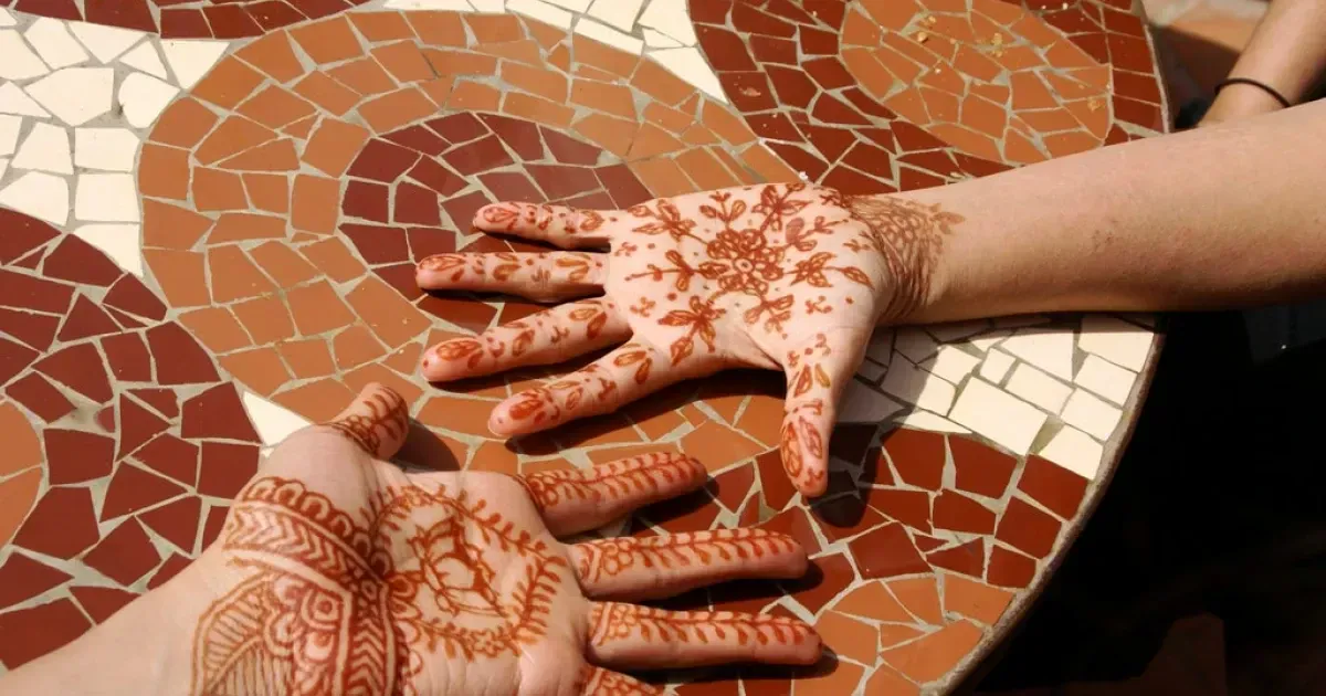 Moroccan Inspired Henna Hand Tattoo