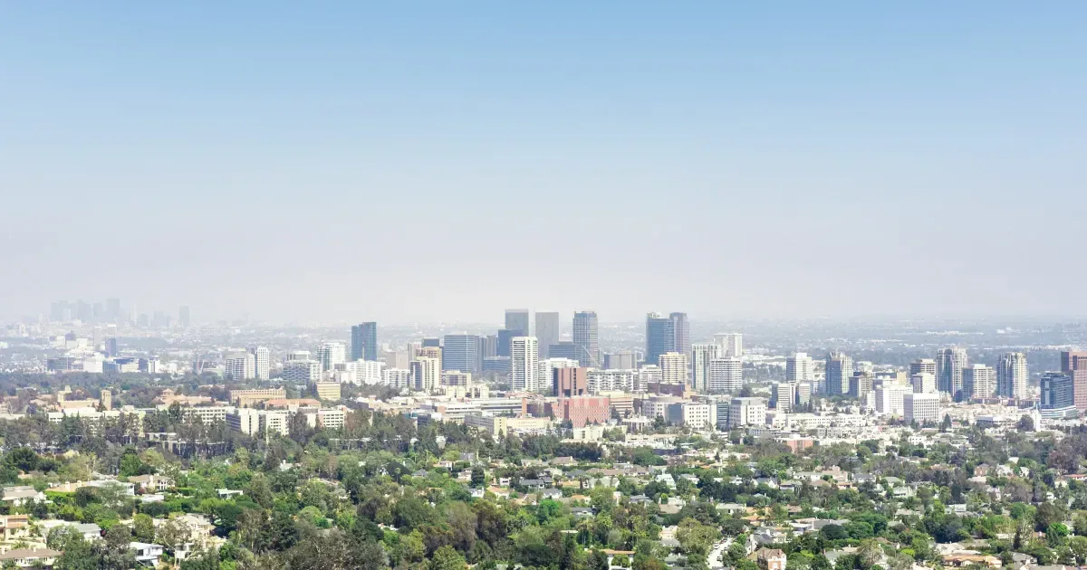 West hollywood view aerial hi-res stock photography and images - Alamy