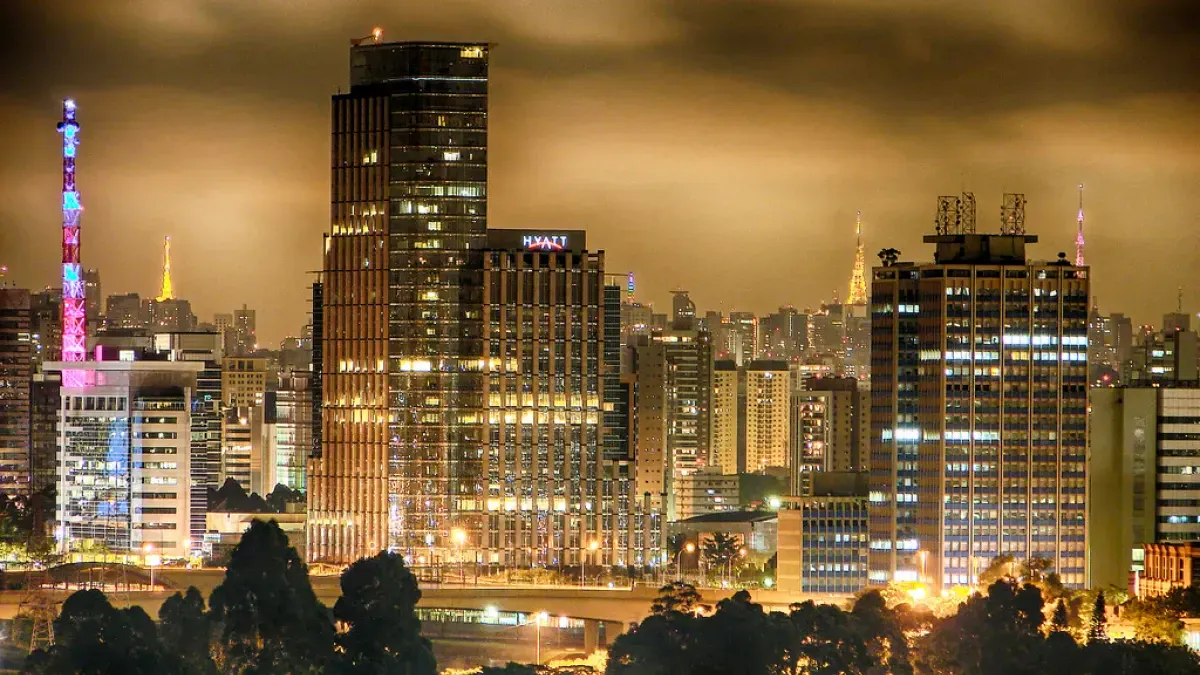 Av. Ipiranga-Panorama-Sao Paulo,Brasil Photo Postcard