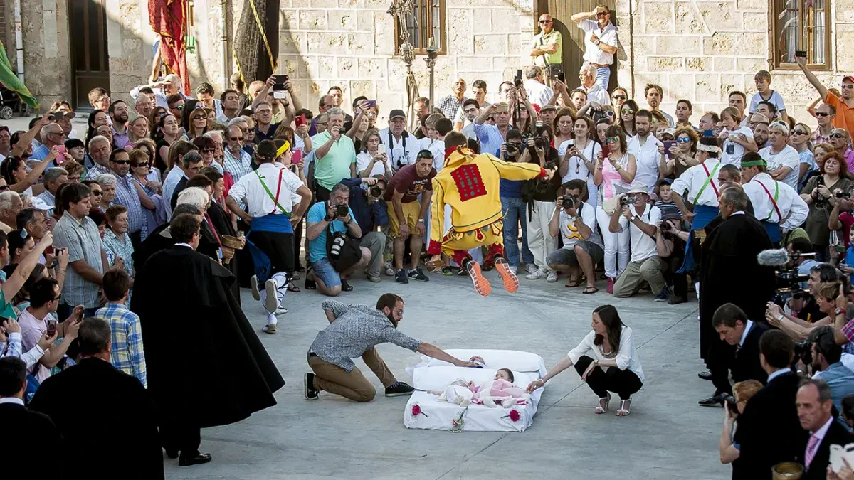 Leaps of faith: the Spanish festival where men jump over babies