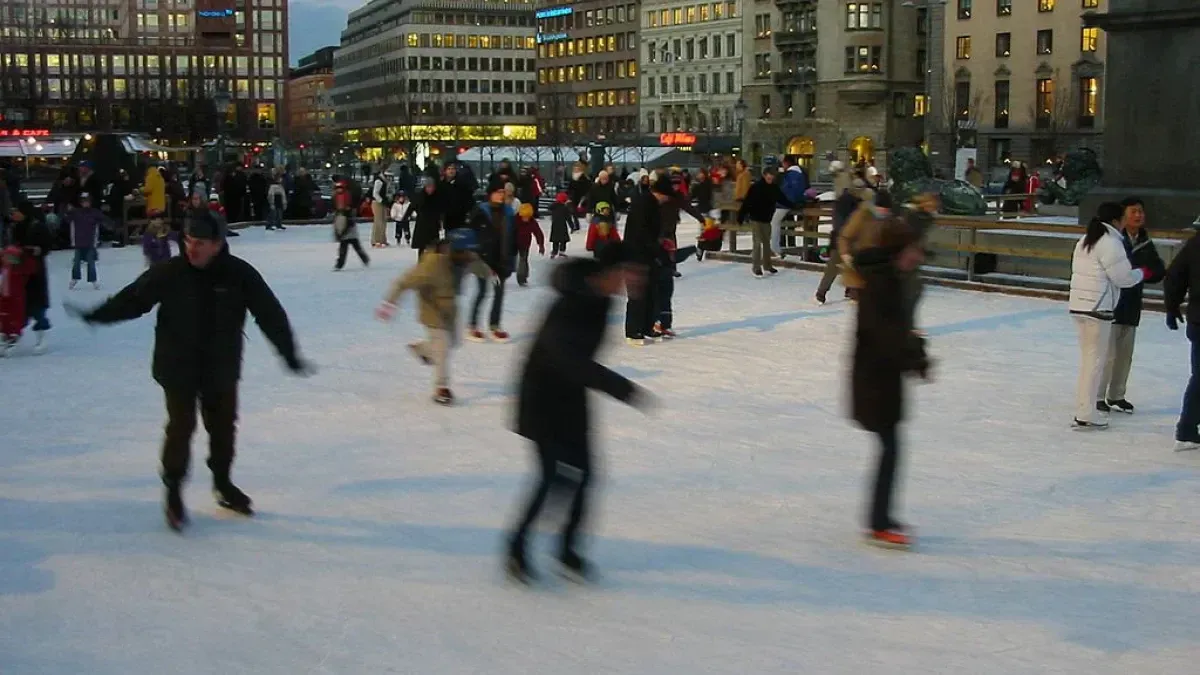Ice skating in Sweden is one of the best winter holidays
