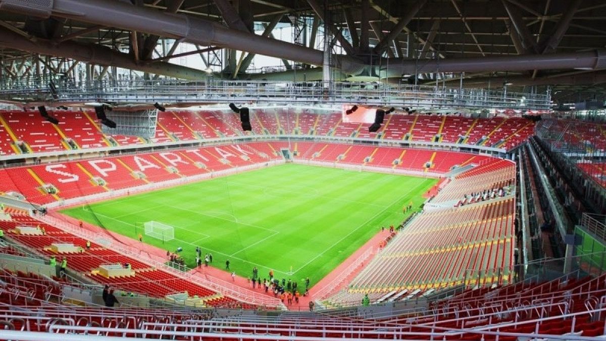 Spartak Stadium In Moscow Stock Photo - Download Image Now - 2018