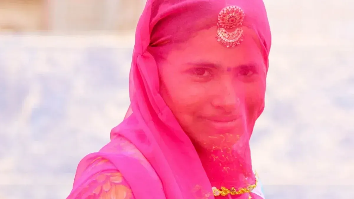 Pretty Green Rajasthani Rajputi Dress Online - Rana's by Kshitija