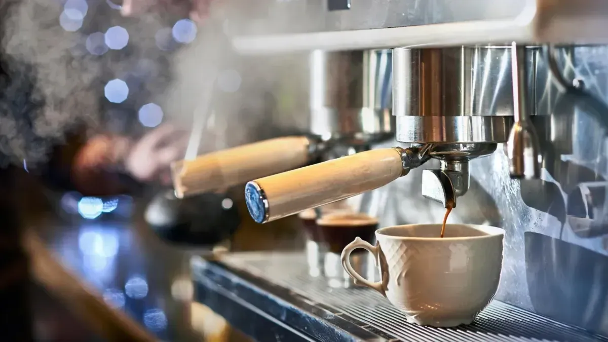 Coffee for one euro, sign ad advert Stock Photo - Alamy