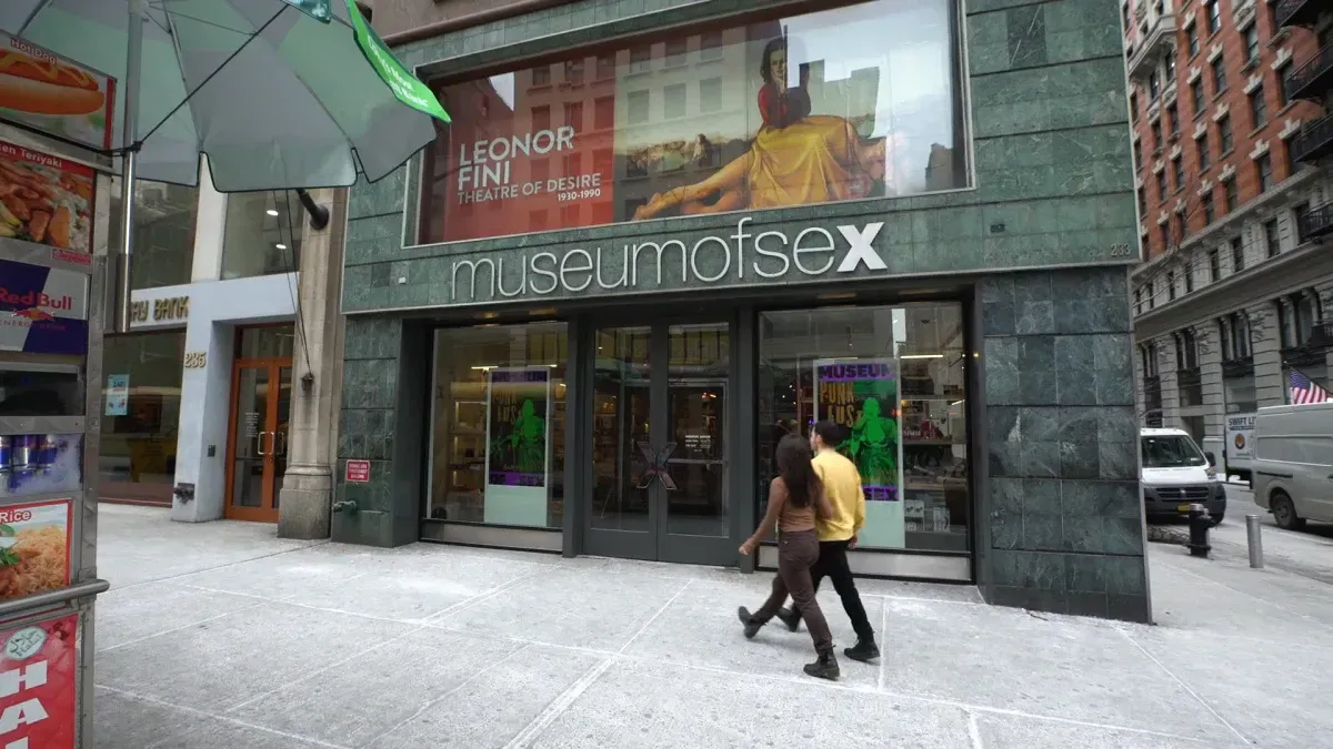 A bouncy castle of giant breasts, Grope Mountain and other 'attractions'  open at New York's Museum of Sex
