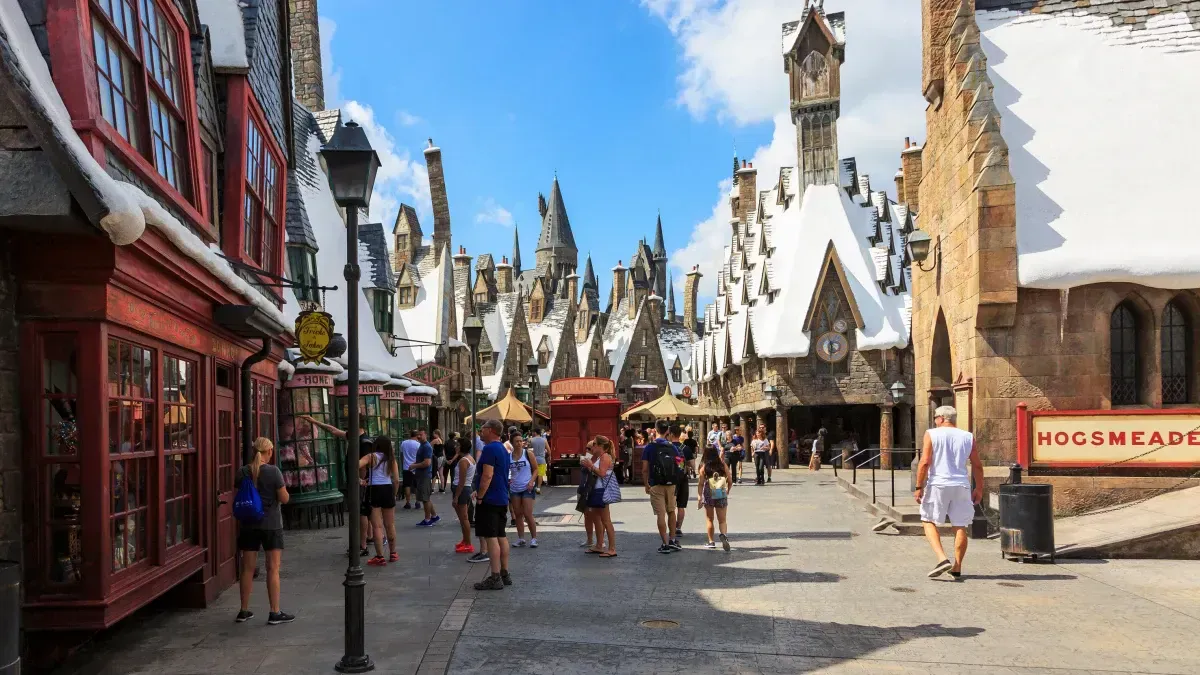 Hogsmeade village in the Wizarding World of Harry Potter in Universal  Orlando, Florida, USA Stock Photo - Alamy