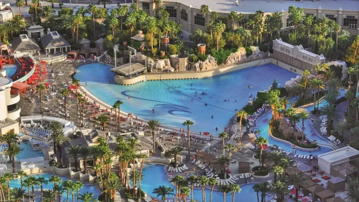 Hitting the beach in Las Vegas? The Sin City lagoon has been