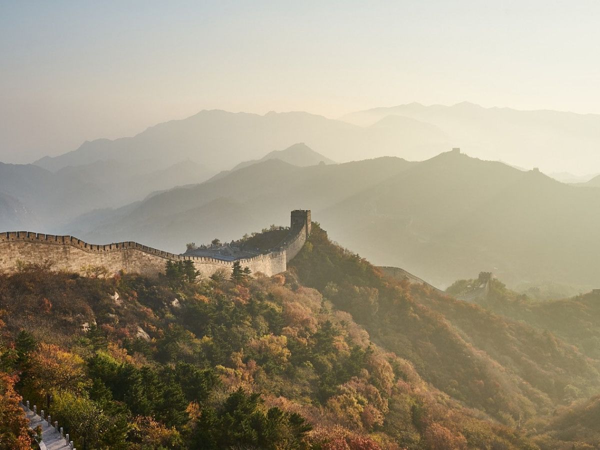 The Great Wall of China, first started c.220–206 BC by Qin Shi