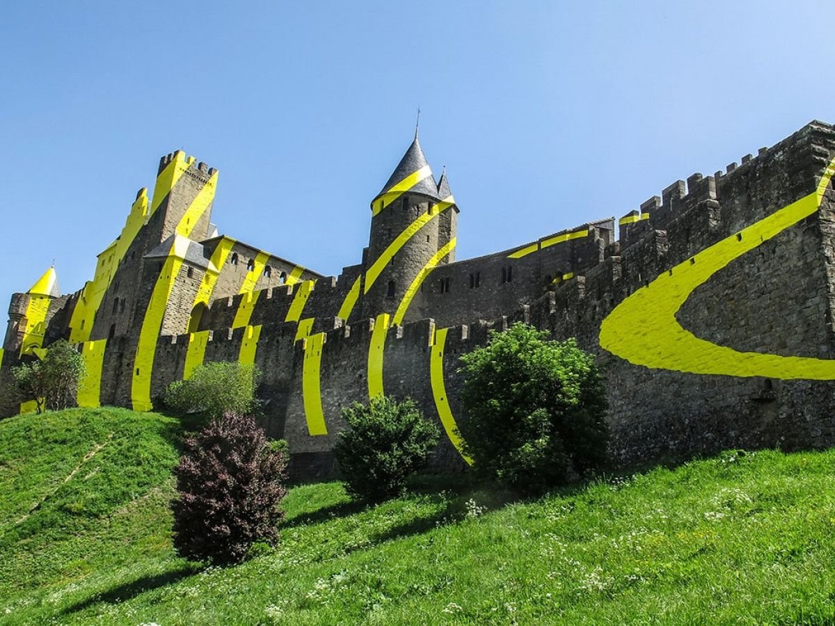 Carcassonne Aude France 05/26/20 Entrance to Carcassonne-Salvaza