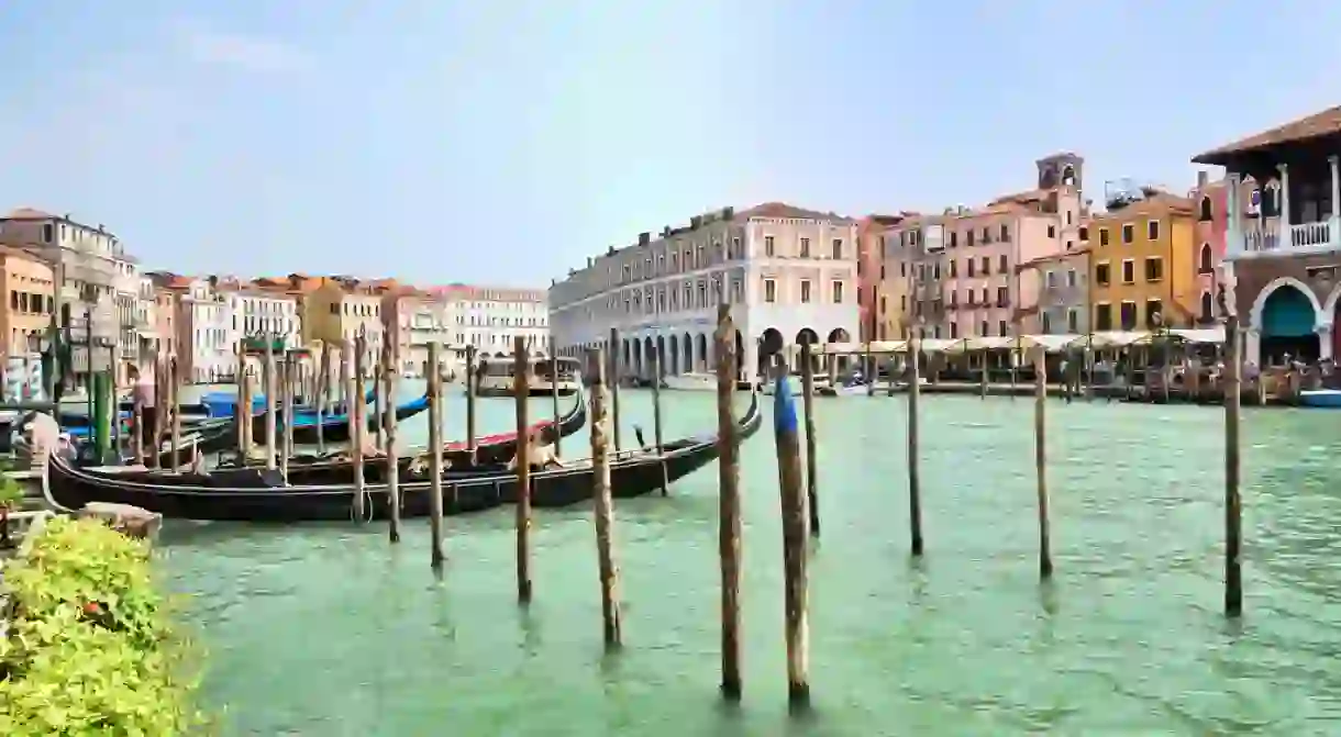 Gondolas at Hotel Ca Sagredo