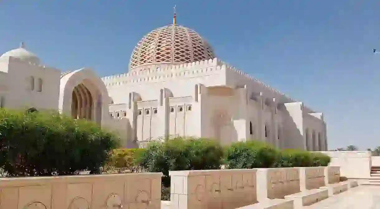 Sultan Qaboos Grand Mosque in Muscat, Oman