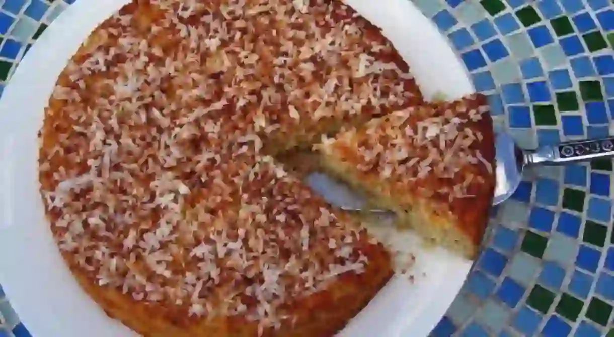 Key Lime and Coconut Cake