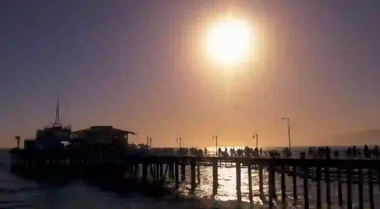 Sunset at Santa Monica Pier