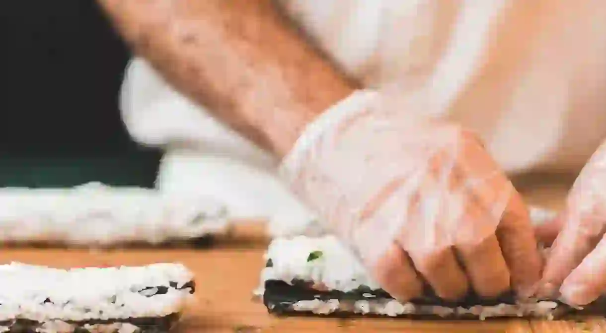 A sushi chef