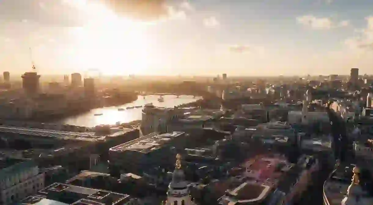 London from the dome of Saint Pauls Cathedral