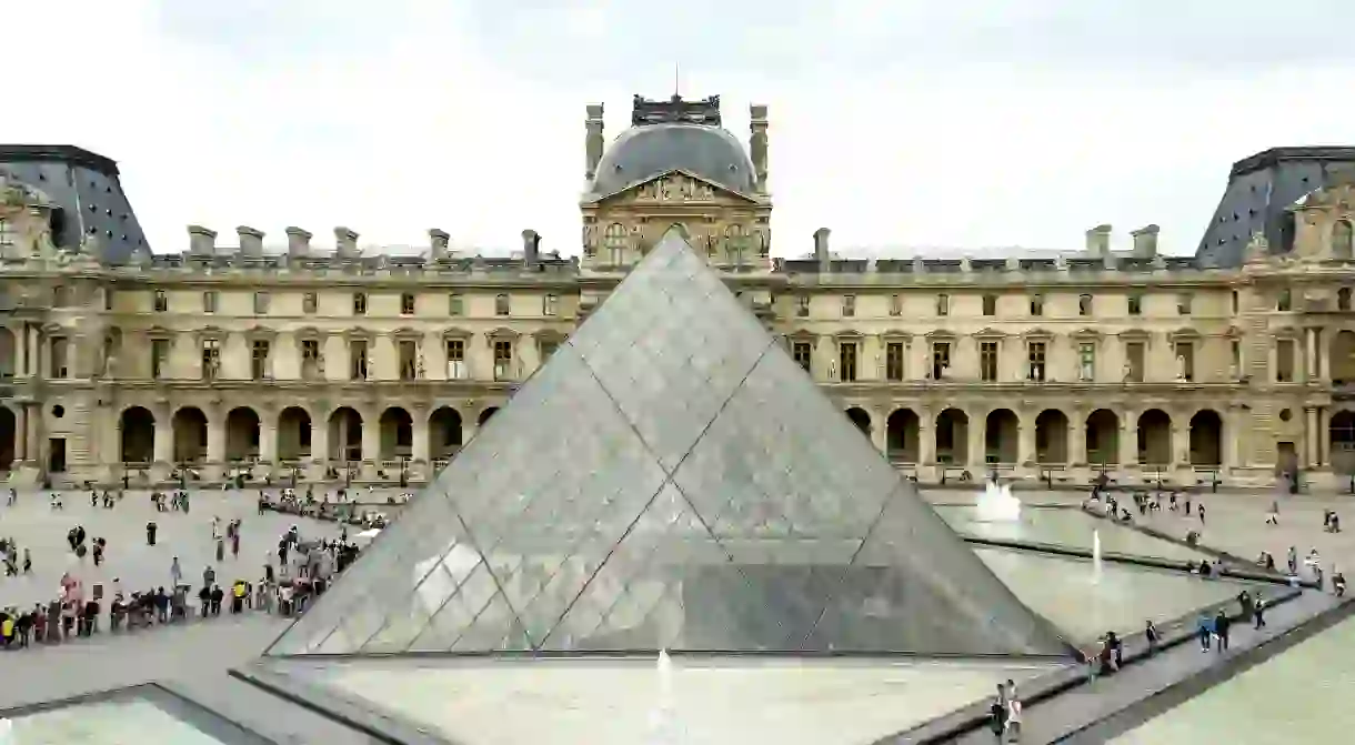 leoh Ming Peis glass pyramid at The Louvre