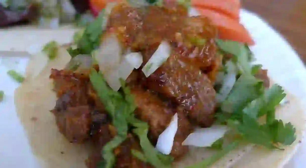 Try a flavorful pork taco