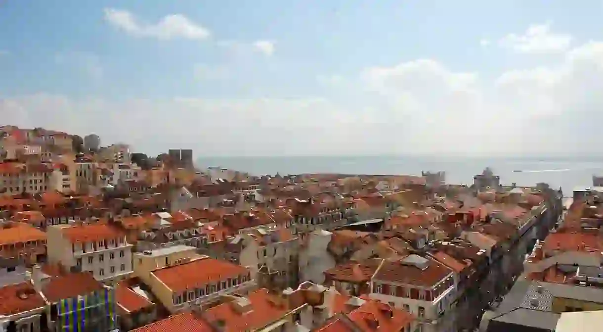 View of Baixa from the Elevador de Sta Justa