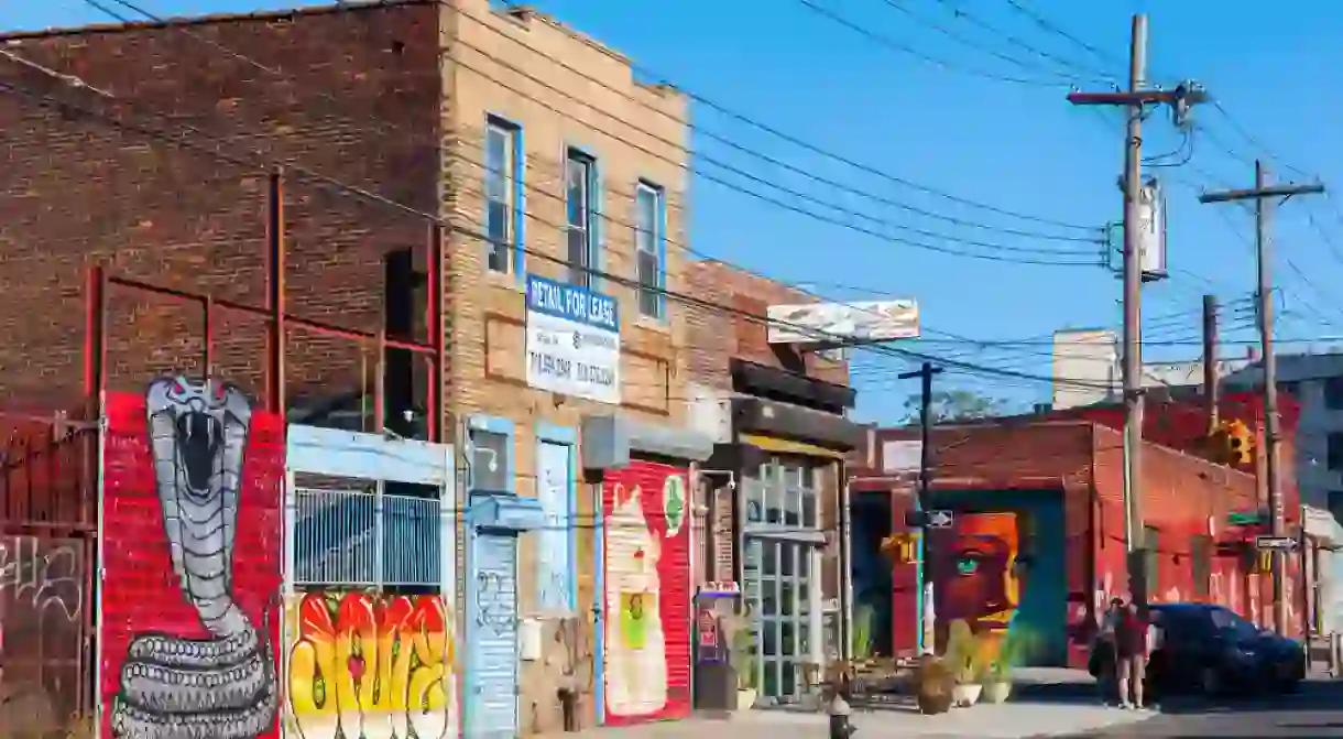 Mural art in Bushwick, Brooklyn