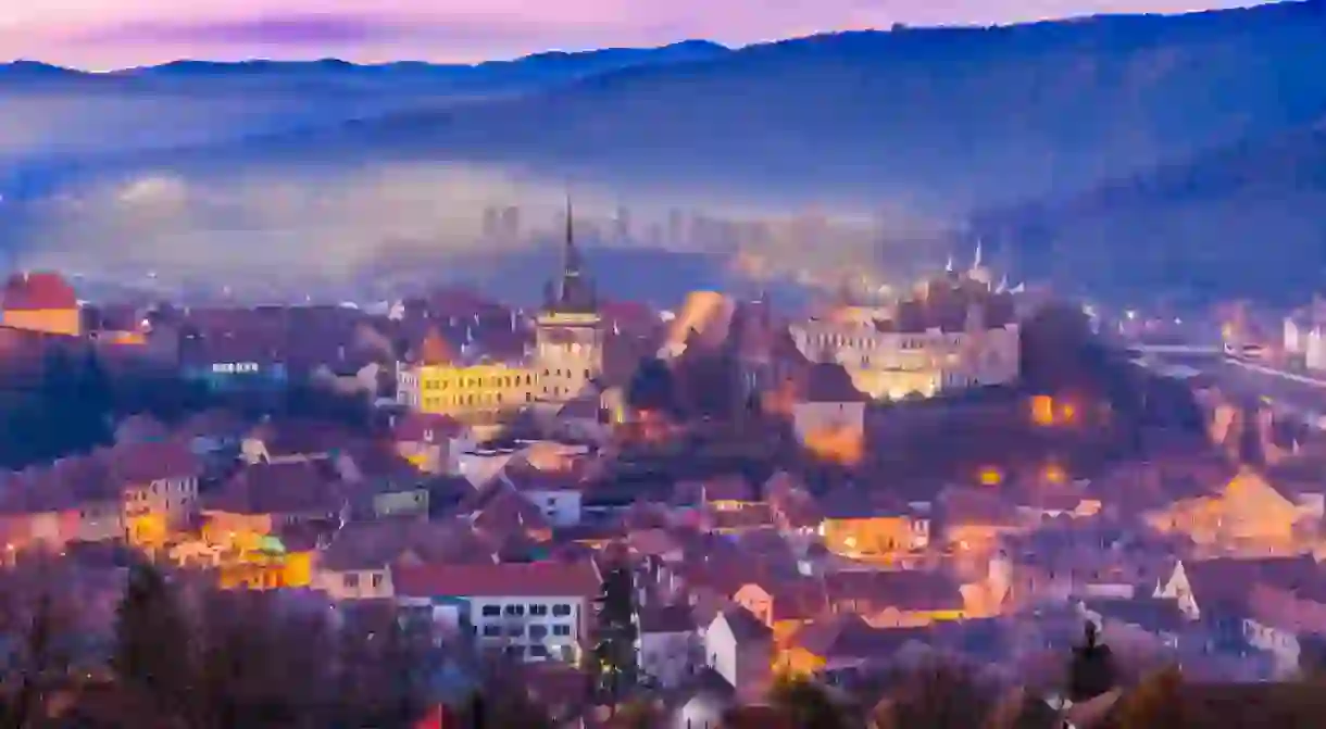 The medieval fortress Sighisoara city, Transylvania, Romania