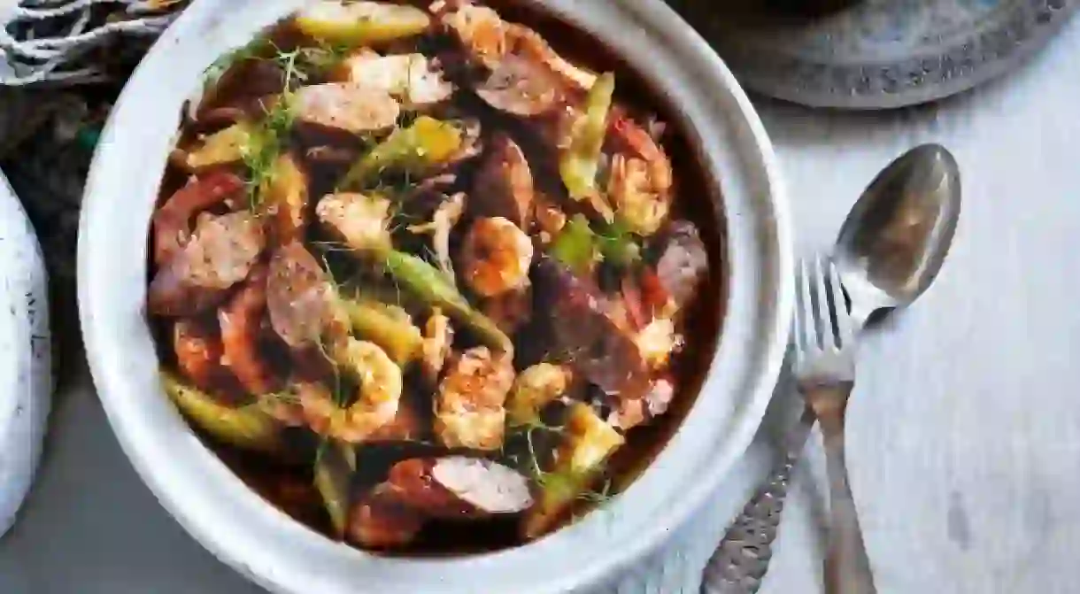 Seafood tagine