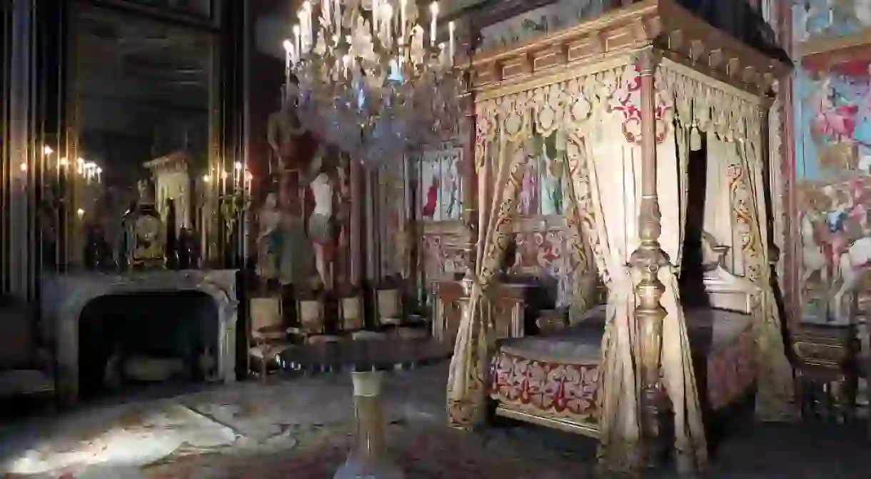 France is dotted with picturesque castles and grand châteaus with stunning interiors like this one at the Palace of Fontainebleau