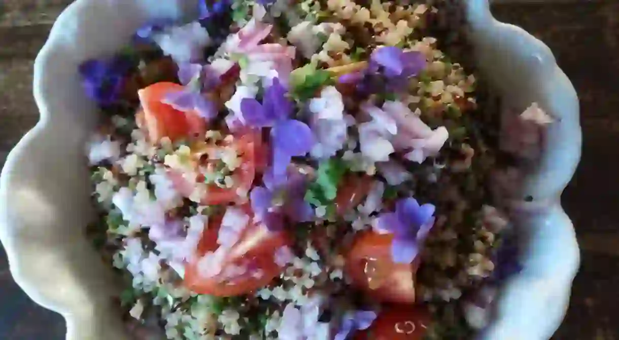 Fresh and healthy quinoa salad