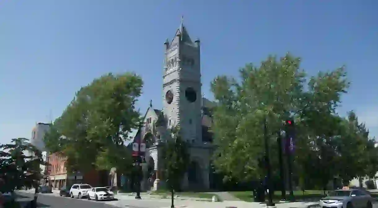 A view of St Andrew Presbyterian Church in Kingston, Ontario