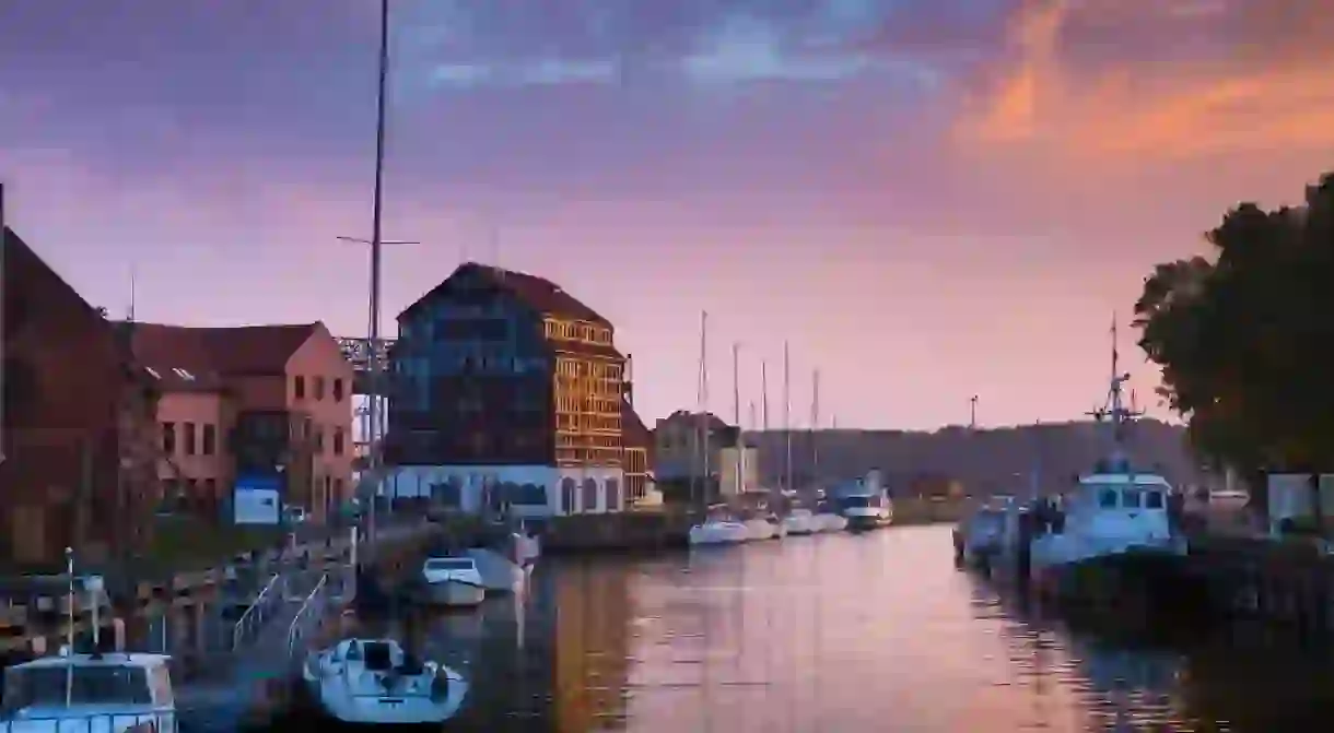 Klaipeda at sunset