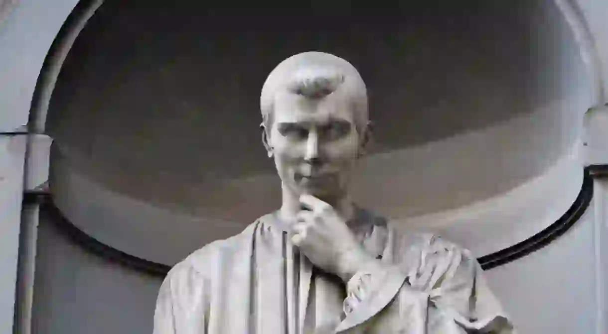 Statue of Machiavelli in Florence, Italy