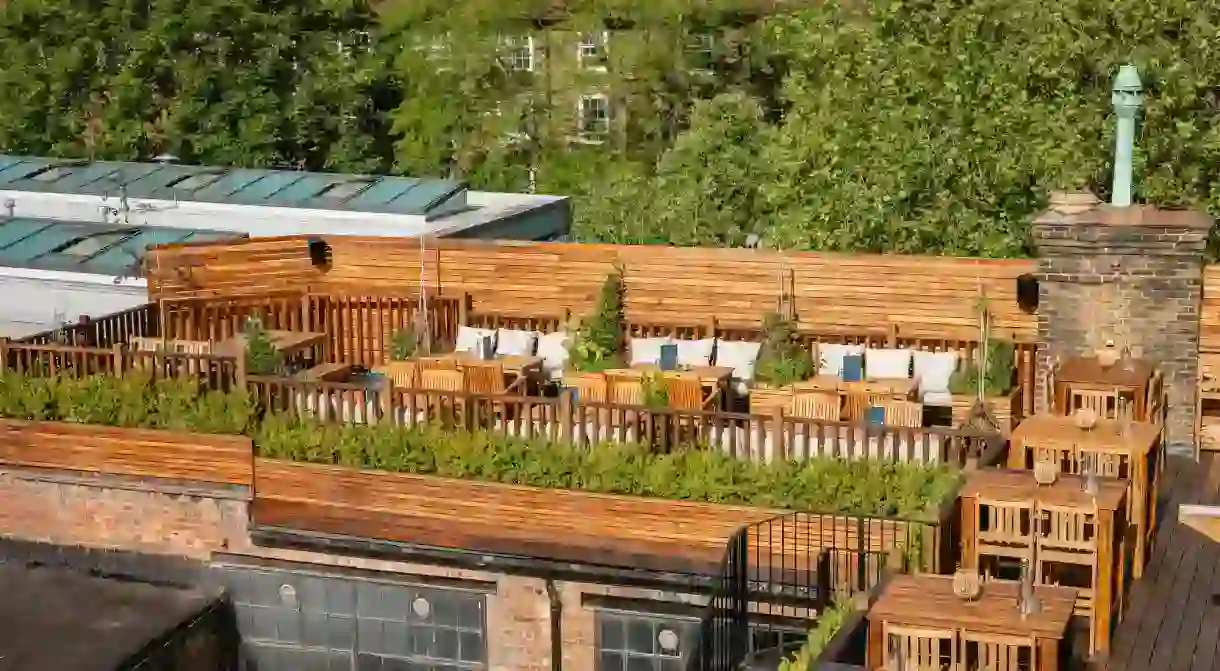 The Rooftop Terrace of TT Liquor in East London