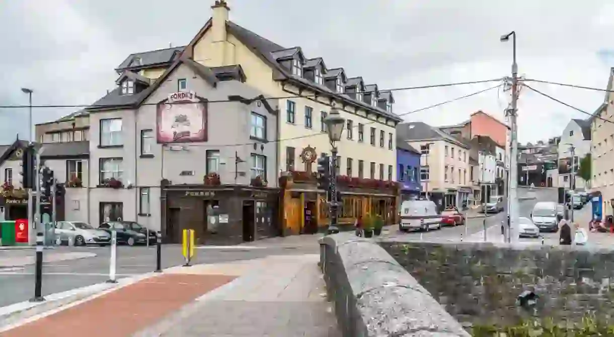 Pub from the South Gate Bridge in Cork