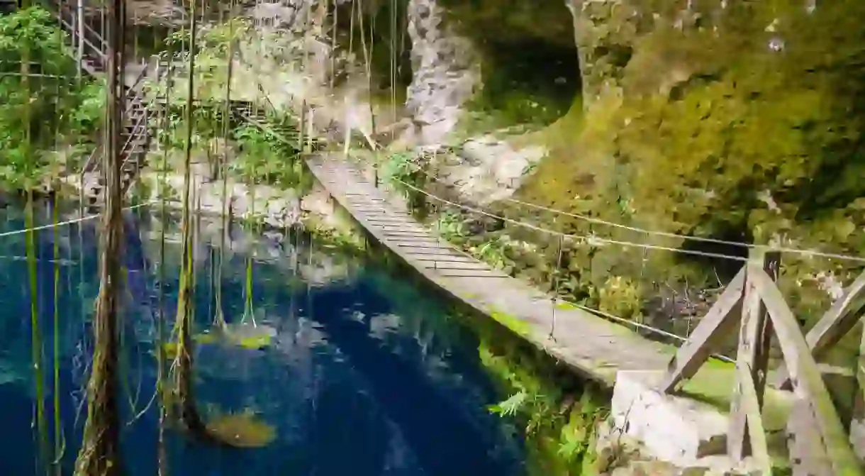 XCanche Cenote is close to Ek Balam near Valladolid