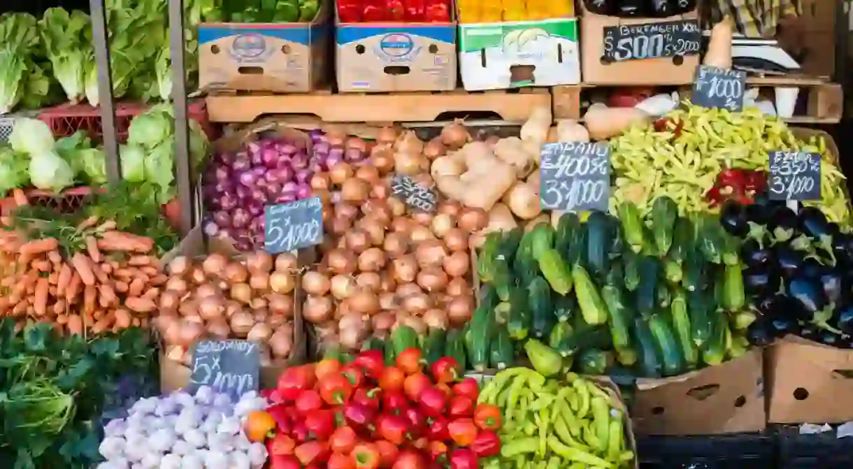 La Vega market Santiago