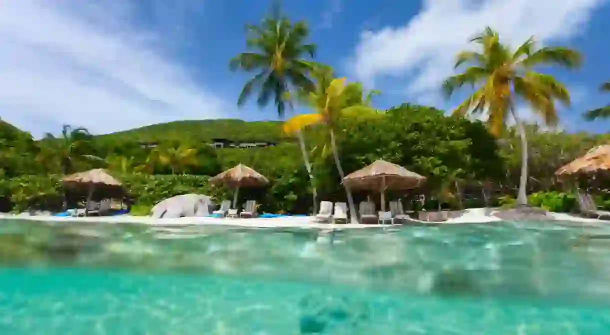 British Virgin Islands in Caribbean