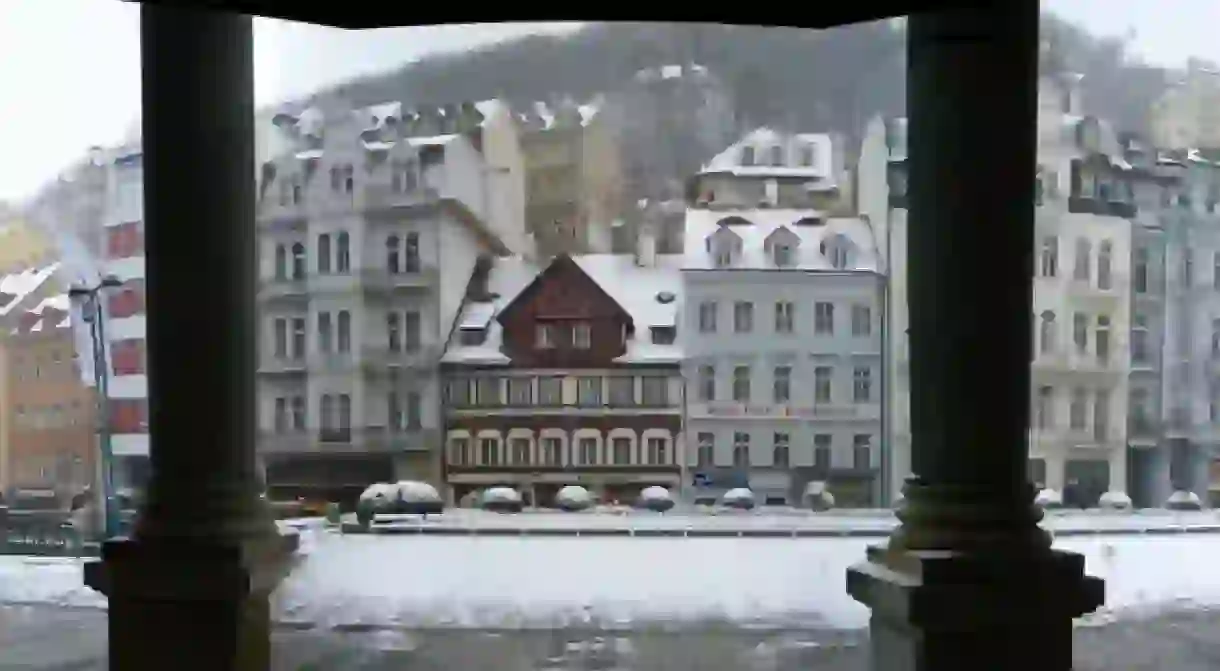 Panorama of Karlovy Vary, Czech Republic