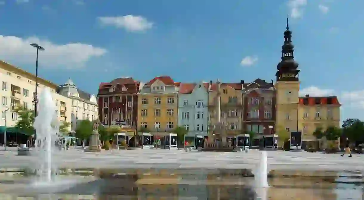 Masaryk Square in Ostrava