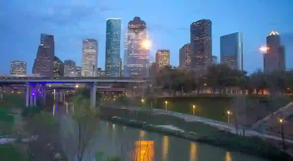 Buffalo Bayou and Houston Skyline