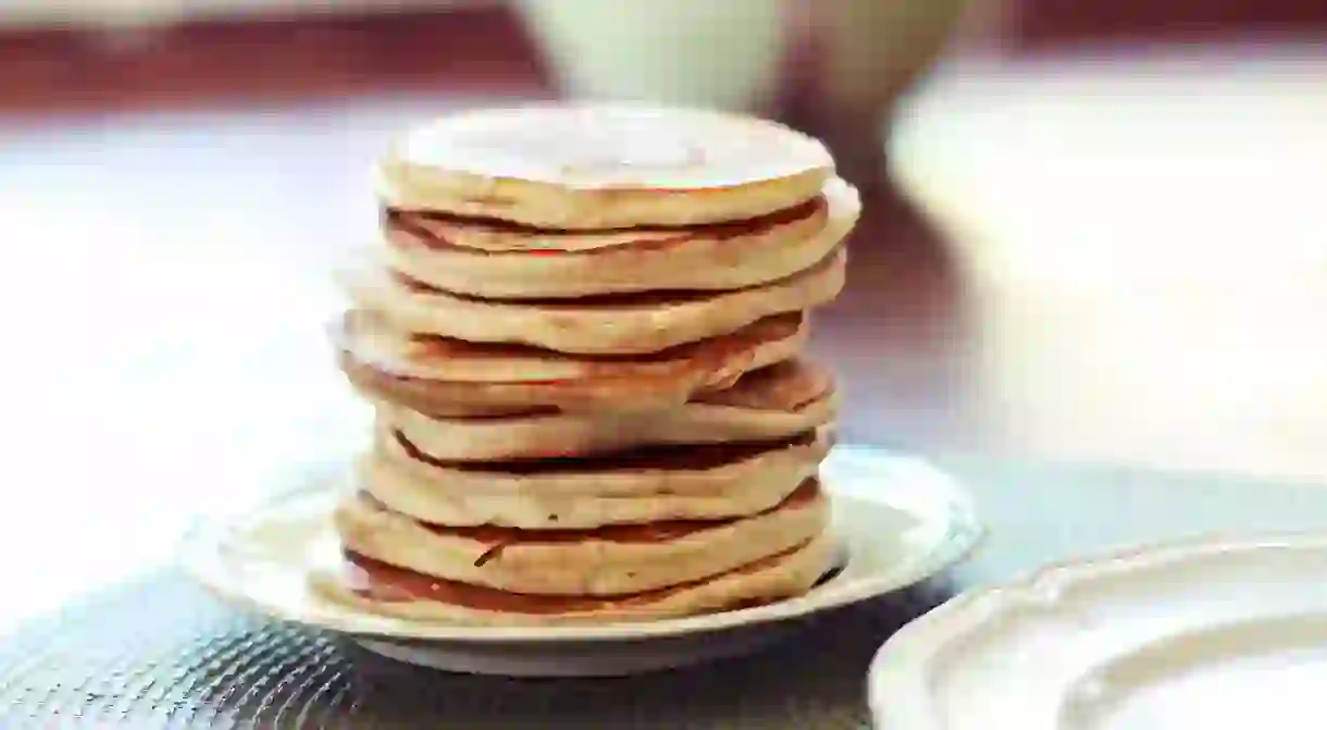 Go for a hearty stack of pancakes or waffles for breakfast