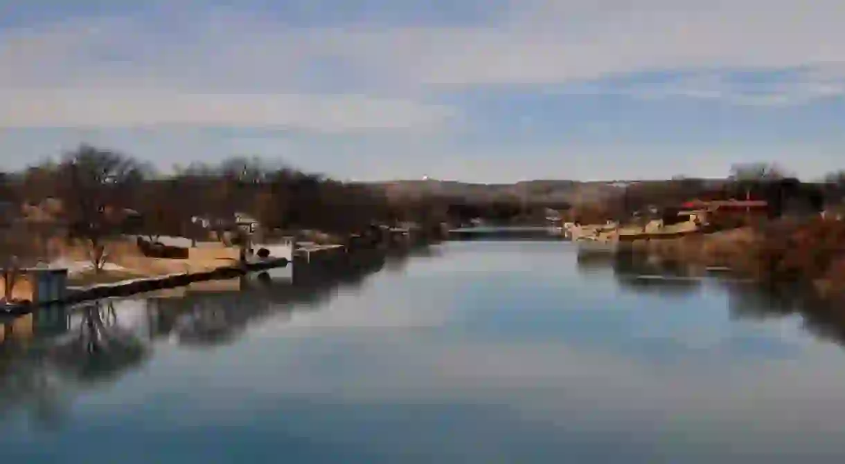 The Pecos River through Carlsbad