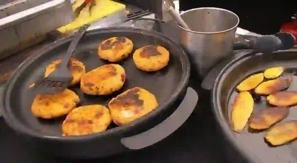 Jerk veggie cakes in Jamaica I