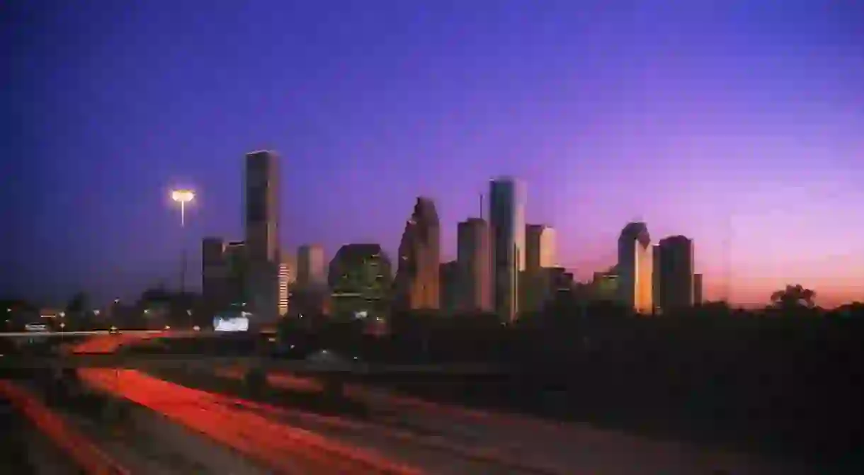 Houston sunset sky