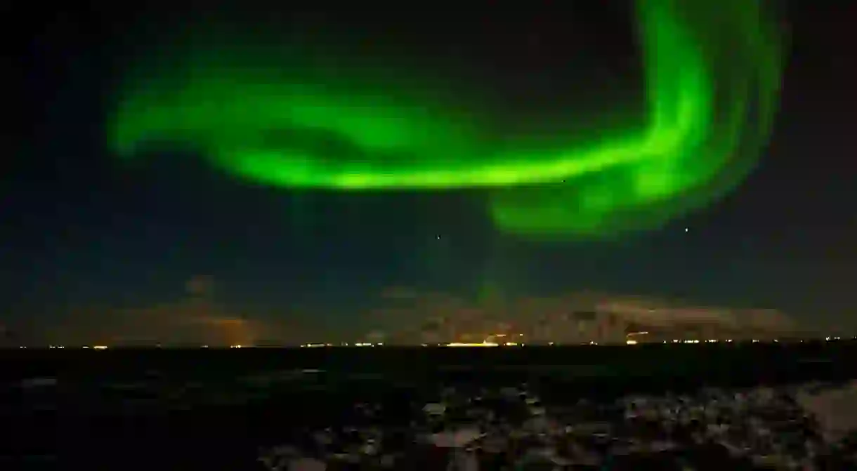 Northern Lights over Reykjavik