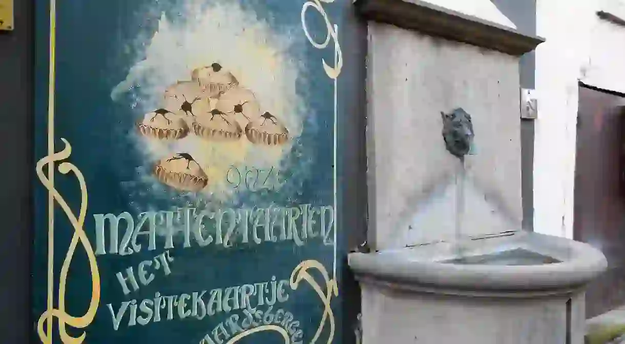 A sign in Geraardsbergen, near the main square