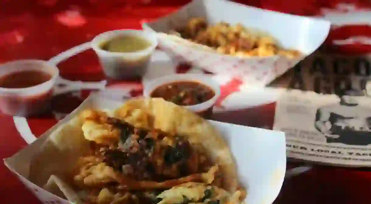 Breakfast tacos at Tacos A Go-Go