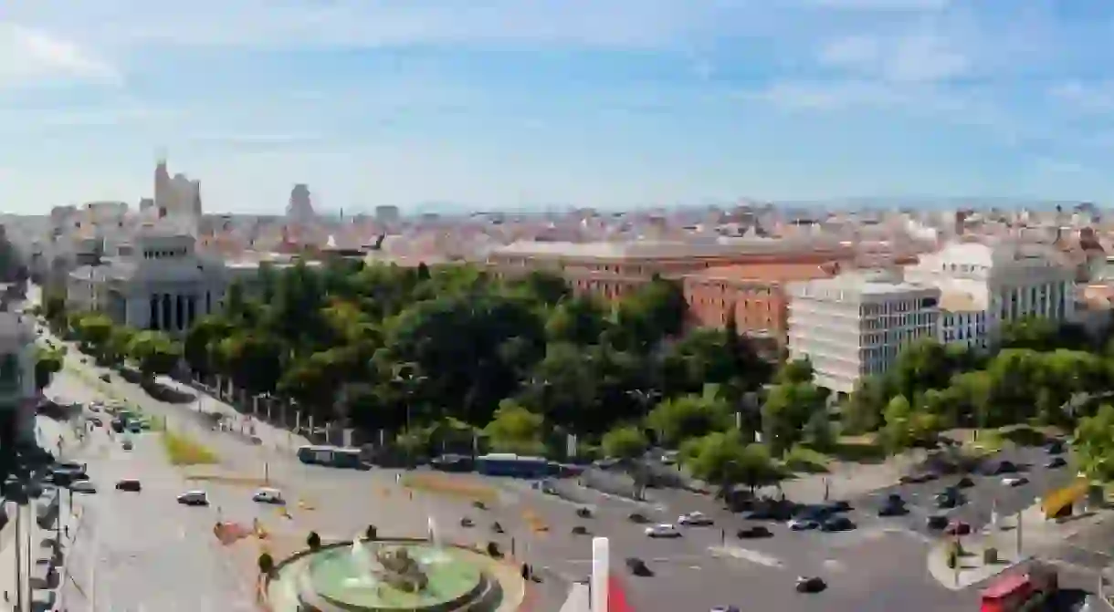 View to the east from Palacio de Cibeles