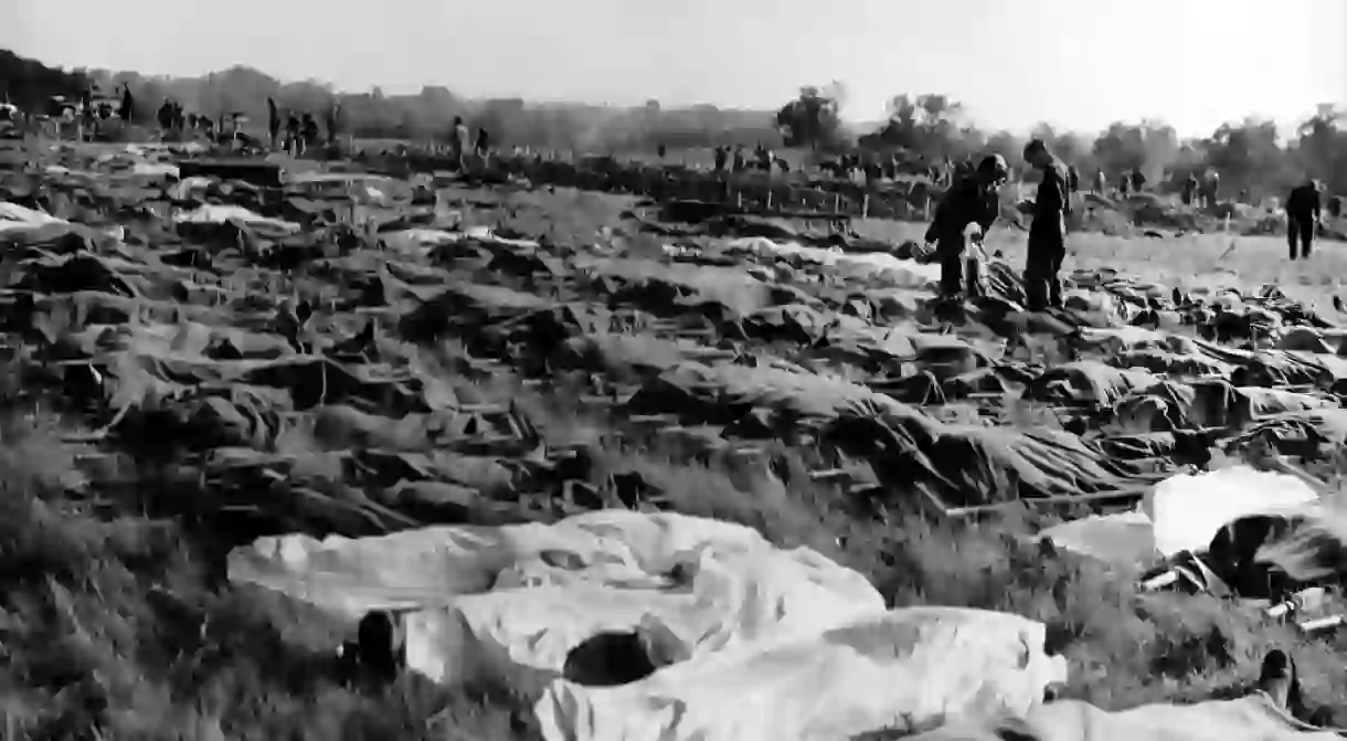 A field of the dead in Normandy, by Robert Capa